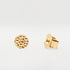 Hammered Disc Stud Earrings